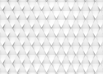 3d rendering. modern white triangular shape tile wall background.