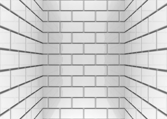 3d rendering. gray rectangle brick blocks wall room background.