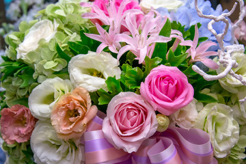 bunch of beautiful color of flowers