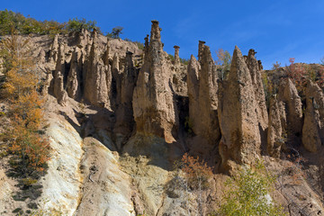 Autumn Landscape of Rock Formation Devil's town in Radan Mountain, Serbia