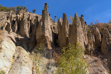 Autumn Landscape of Rock Formation Devil's town in Radan Mountain, Serbia