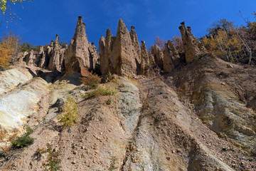 Autumn Landscape of Rock Formation Devil's town in Radan Mountain, Serbia