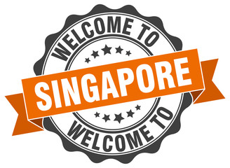 Singapore round ribbon seal