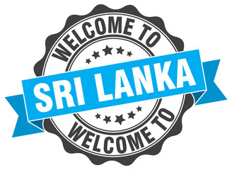 Sri Lanka round ribbon seal