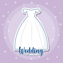 Wedding icons design