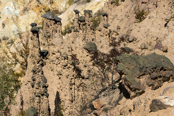 Autumn Landscape of Rock Formation Devil's town in Radan Mountain, Serbia