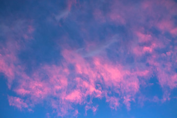 bright colors of the evening sky / nature is always pleased with something that is not repeatable