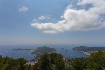 Blick auf das Cap Ferrat von der Grand Corniche