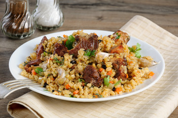 Bulgur with meat