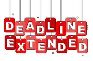 red flat line tag deadline extended