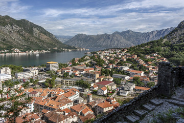 Naklejka na ściany i meble The old town of Kotor, Boka Bay, Montenegro