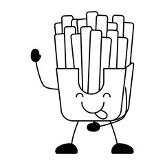 Kawaii french fries design