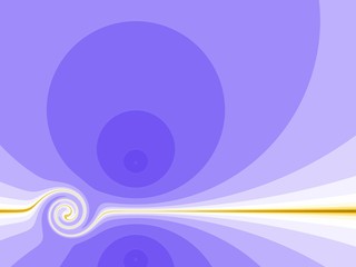 Beautiful violet background with white spiral on the right.