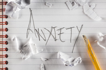 Anxiety shout The terrible feeling of dread and tension