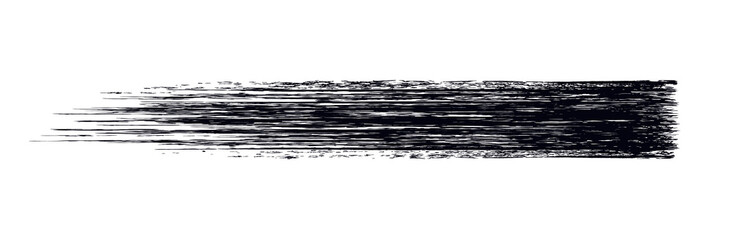 Vector make-up cosmetic mascara brush stroke design isolated on white. Realistic mascara smear template