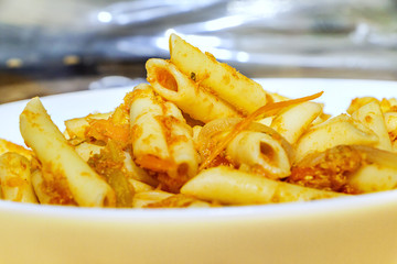 pâtes à la sauce tomate