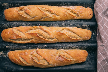 Selbst gebackene Baguette