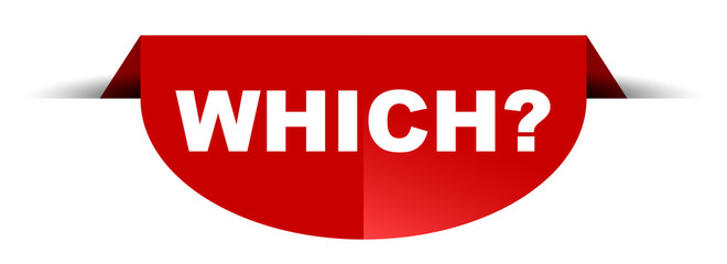 red vector round banner which