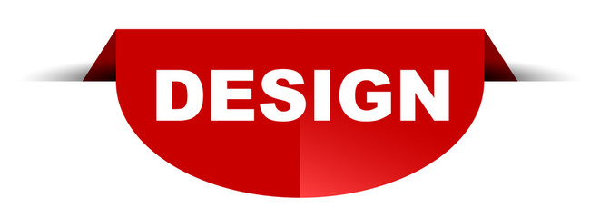 red vector round banner design