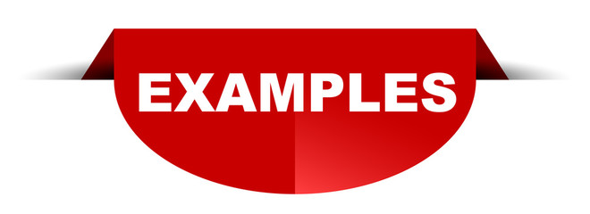 red vector round banner examples