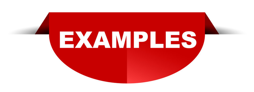 red vector round banner examples