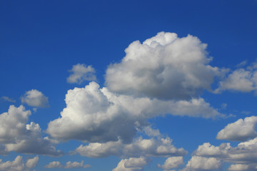 Naklejka na ściany i meble Blue Sky And Clouds Background. Nature Background. Wonderful Sky. Sky Clouds. 