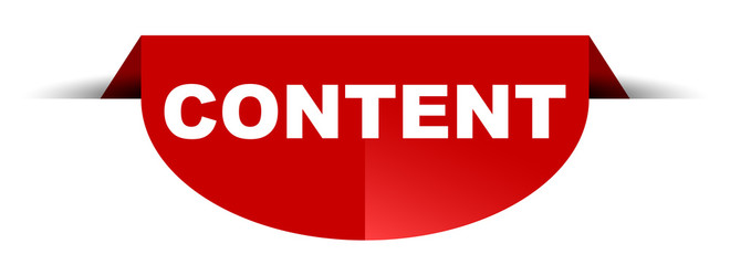 red vector round banner content