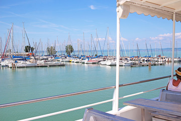 Balaton Hungary Tihany European big lake view 2018