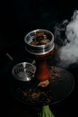 Hookah flavor tobacco with hookah bowl. luxury