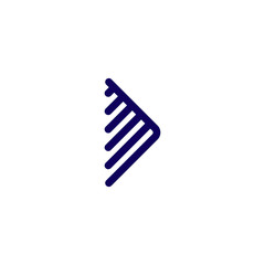arrow line vector icon