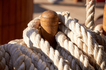 Marine background, sailing boat block