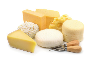 Various types of cheese
