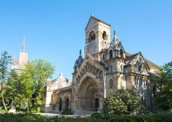 Fototapeta na wymiar Church of Vajdahunyad Castle, Budapest, Hungary