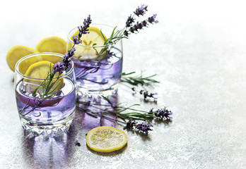 Drink lemon lavender flowers summer lemonade