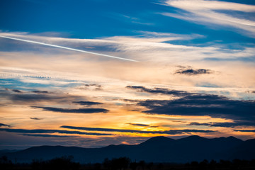 Obraz premium sunset over the sea