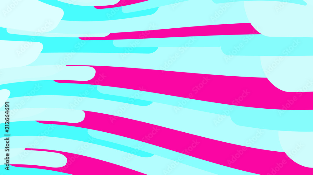 Poster simple background from minimalistic magical multicolored curved concave abstract bright lines of wav
