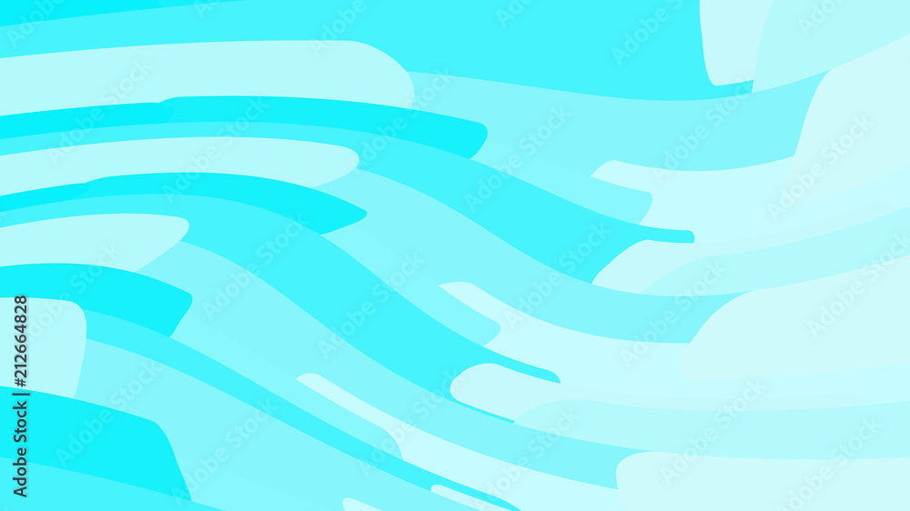 Poster a simple background from the minimalistic multicolored blue motley bright lines of waves of strips o