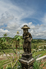 Obraz premium Sculpture of old man