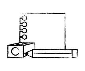 sharpener and pencil design