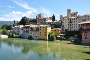 Bassano del Grappa over the river Brenta