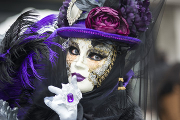 Venice carneval mask with eyes wide open