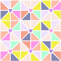 pastel geometric pattern swatch. mis century modern seamles pattern print © gigirosado