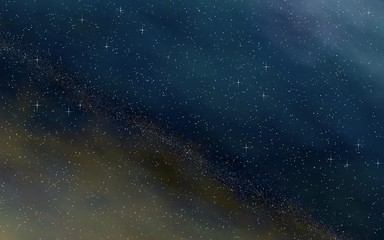 Colorful and beautiful space background. Outer space. Starry outer space texture. 3D illustration