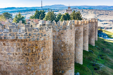 Walls of Avila, World Heritage Site in Spain