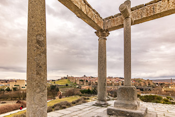  51/5000 Walls of Avila and the viewpoint of the four poles
