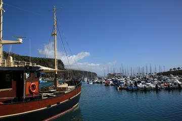 Fototapeta na wymiar Hafen Puerto de Tazacorte