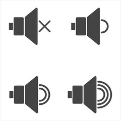 flat volume icons