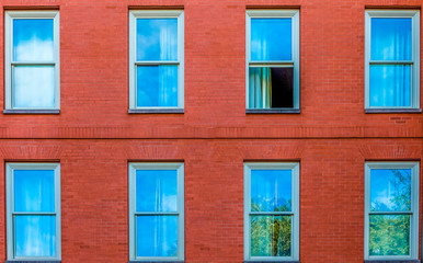 One Window Open in Brick Wall