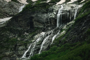 Obraz na płótnie Canvas Sofia (Sophia) Waterfalls, Caucasus Mountains. Arkhyz, Russia
