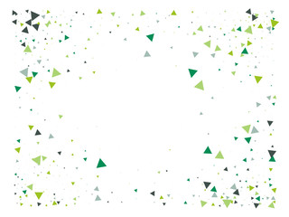 Blast Glass Shatter Memphis Vector Frame. Triangle Fragmentation Particles Explosion Border Design. Breakage Fast Moving Fragments Exploding Glass Frame. Shattered Fragments Burst Explosive Background